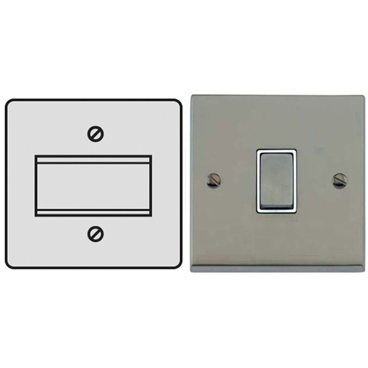 VTE T/POLE FAN SWITCH 6A SNP/BLK – LFM389B
