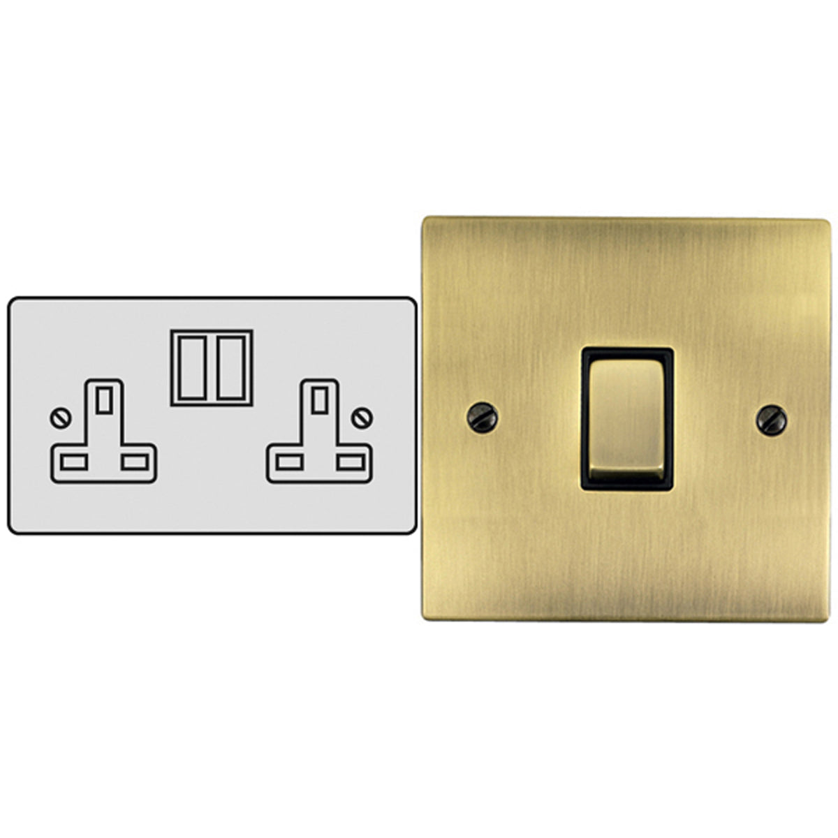 EFP S/SOCKET 13A DBL SBR/WHI – LFM441C