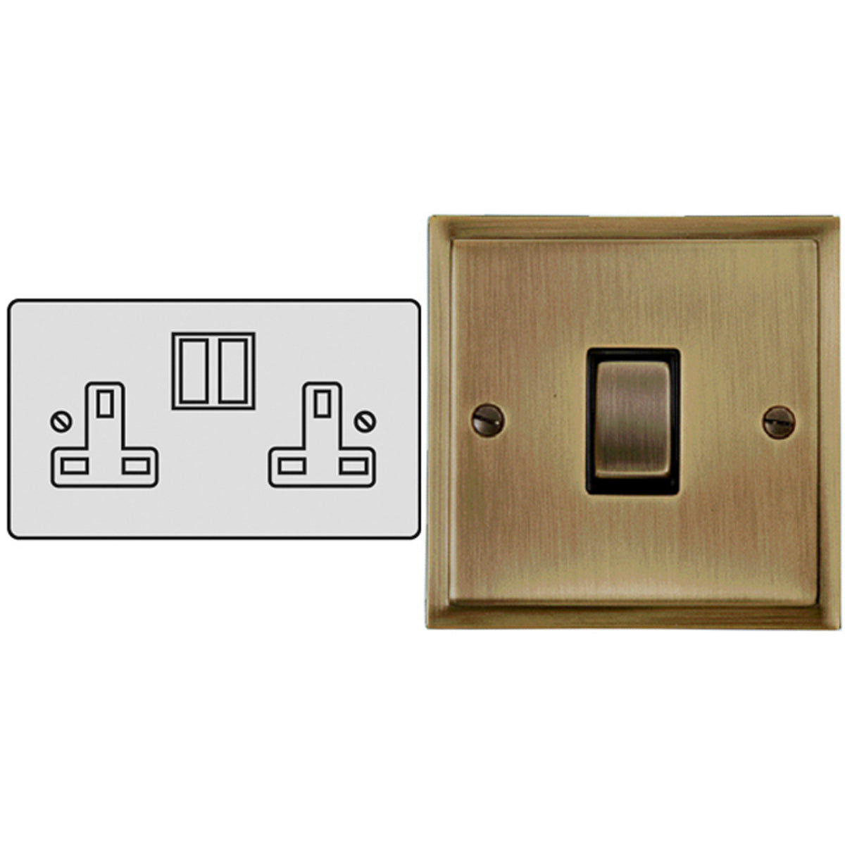 ELS S/SOCKET 13A DBL ABR/BLK – LFM560B
