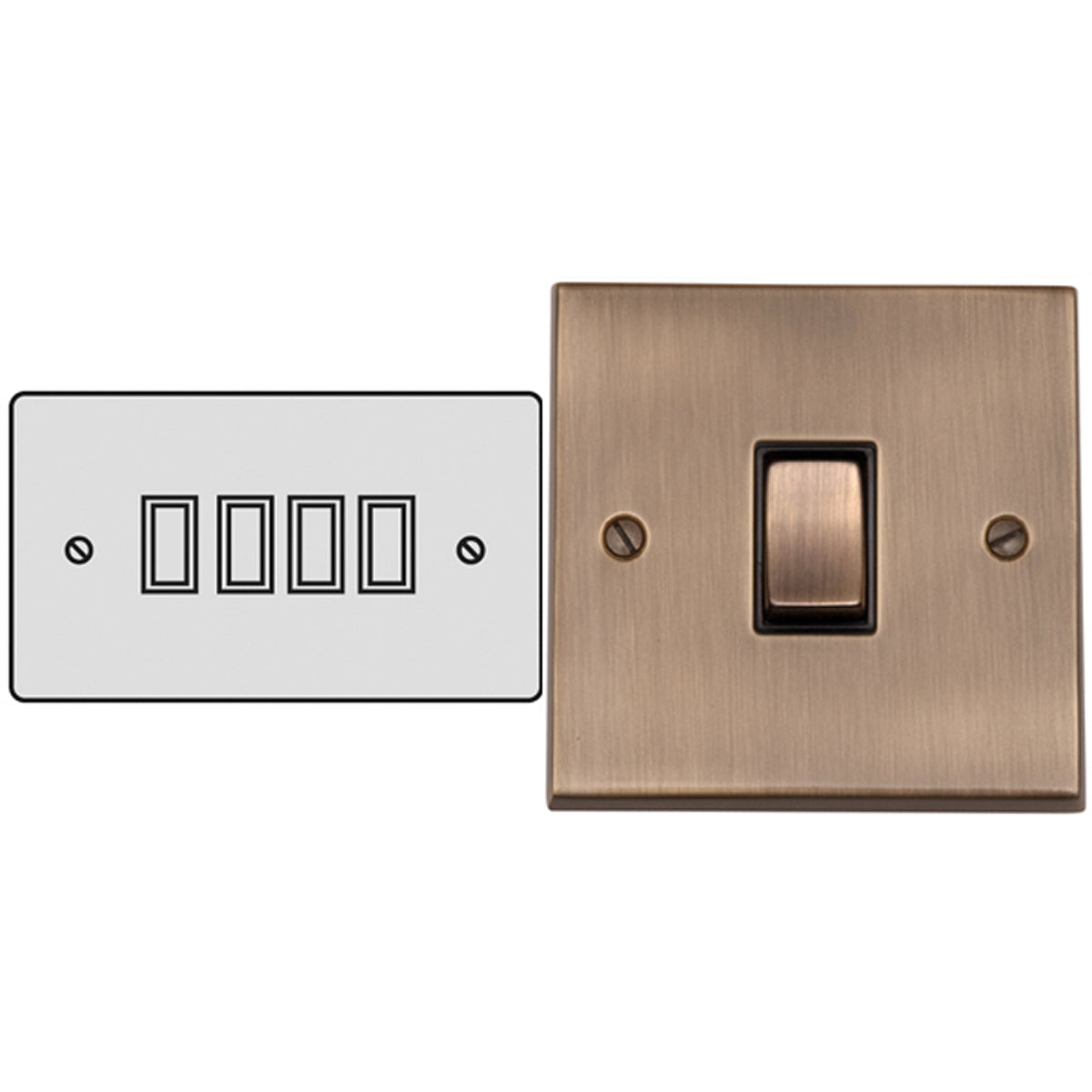 ELV R/SWITCH 10A 4G2W ABR/BLK – LFM573D