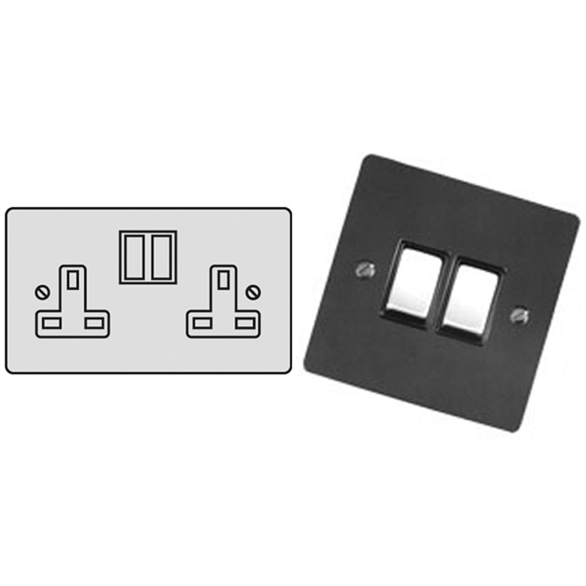 BNS S/SOCKET 13A DBL ABR/BLK – LFM602B