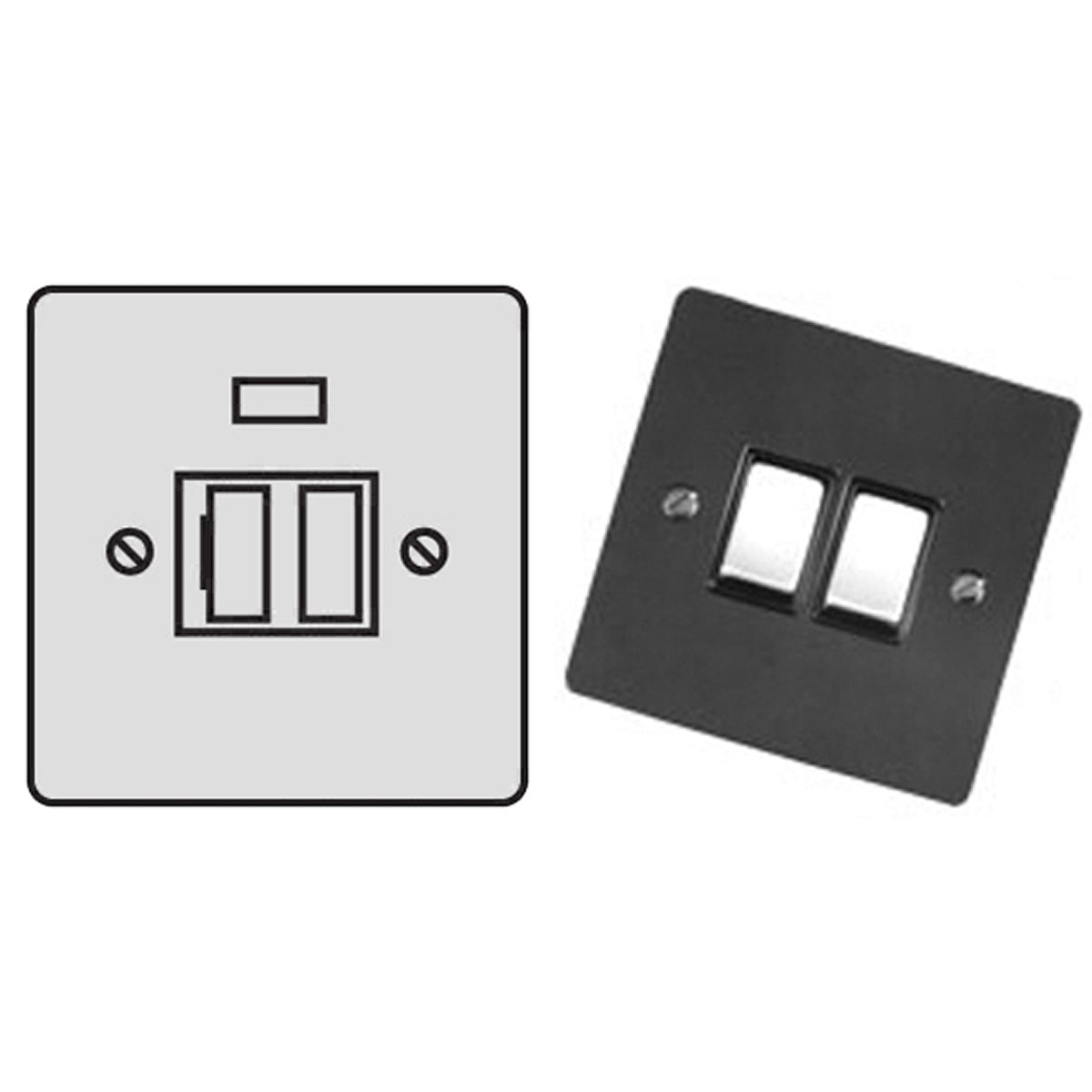 BNS F/SPUR 13A SWITCH ABR/N BLK – LFM603C