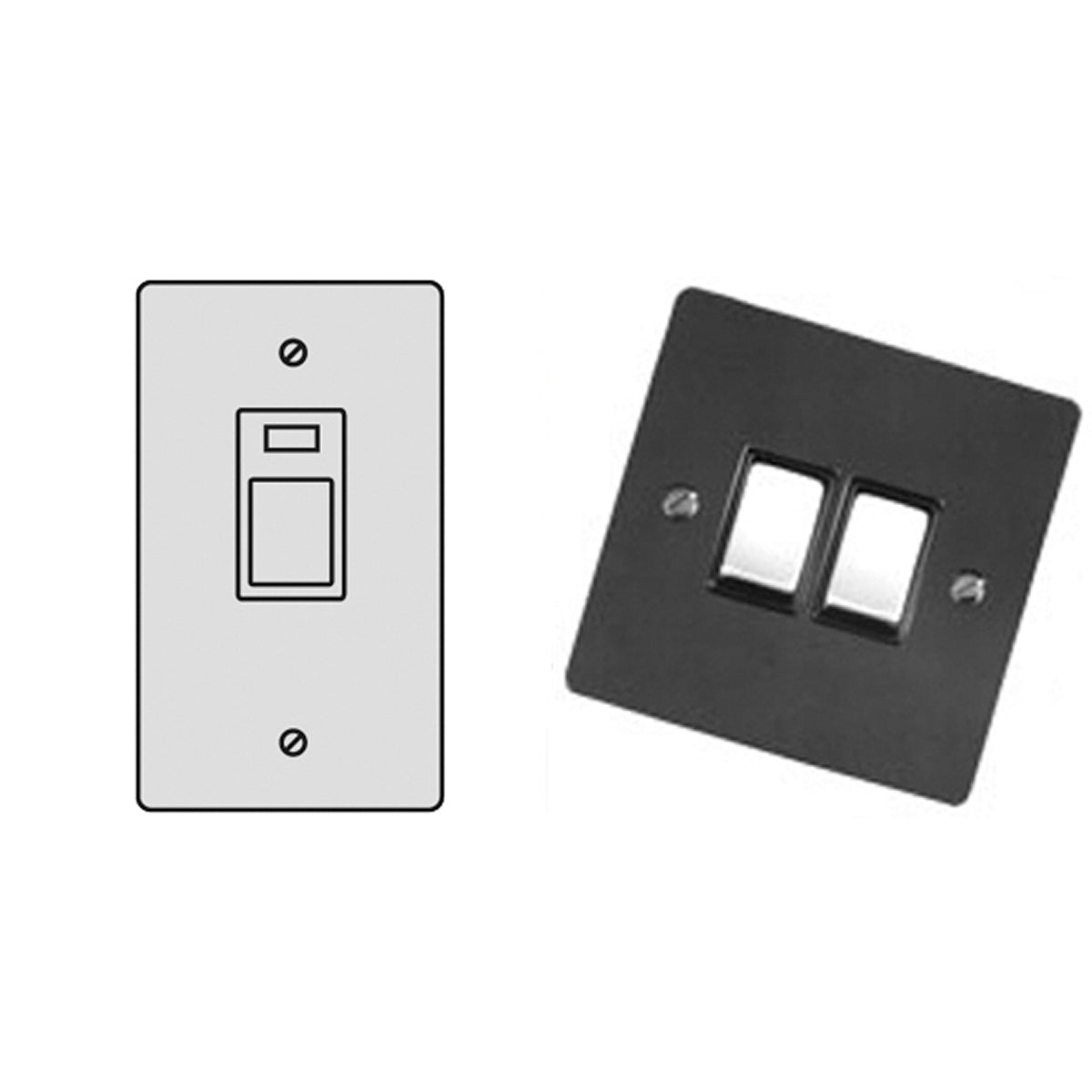 BNS COOK/SWITCH 45A DBL ABR/BLK – LFM608A