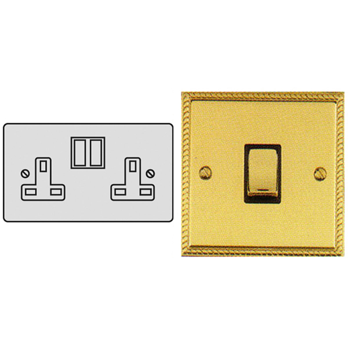 GEF S/SOCKET 13A DBL PBR/BLK – LFM616D