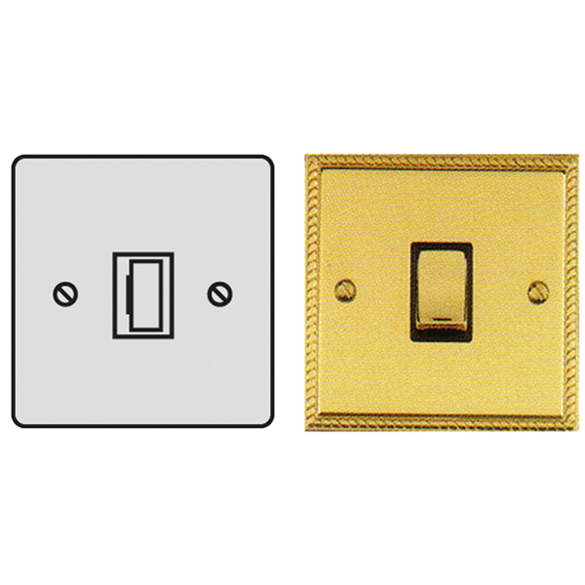 GEF F/SPUR 13A UN/SWITCH PBR/BLK