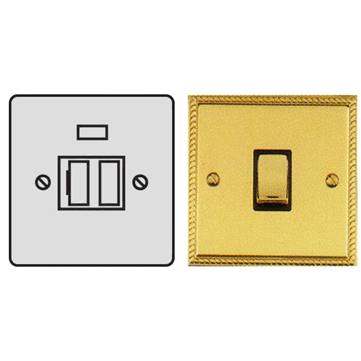 GEF F/SPUR 13A SWITCH PBR/N BLK – LFM617F