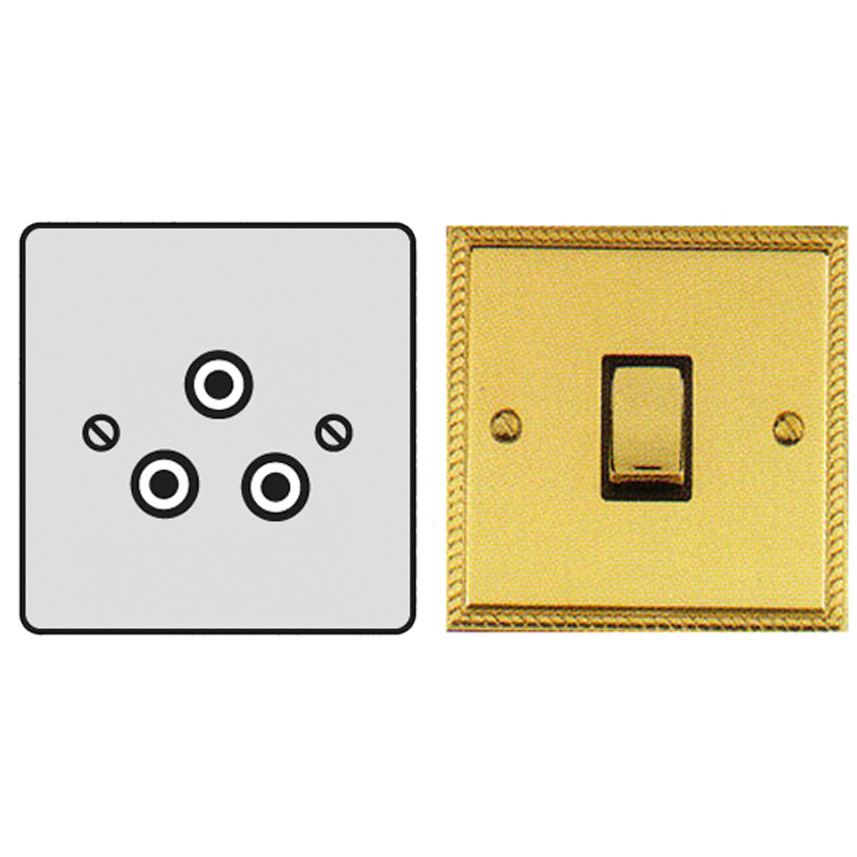 GEF R/PIN SOCKET 5A 3PIN PBR/BLK