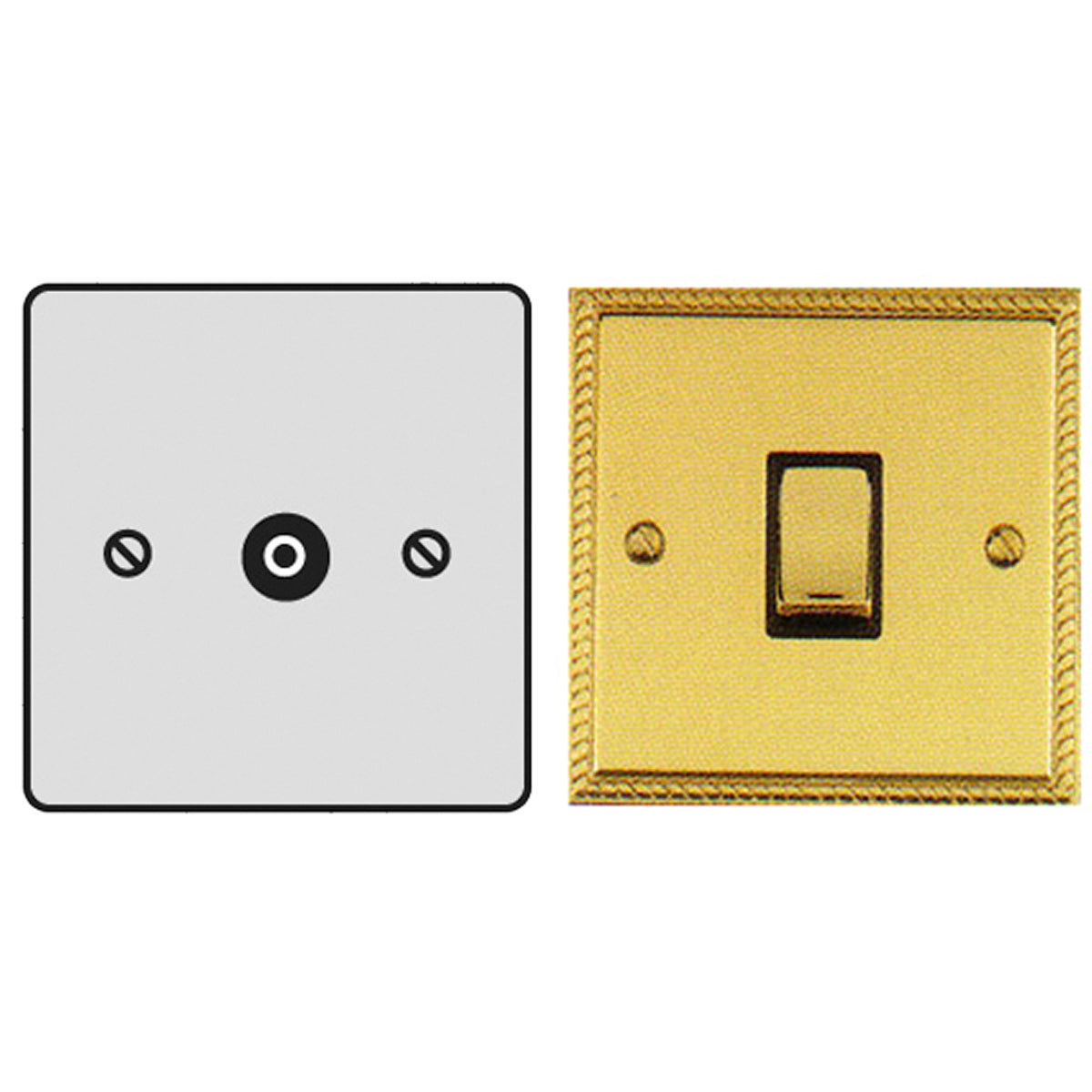 GEF TV/COAX SKT SNG ISO PBR/BLK – LFM626D