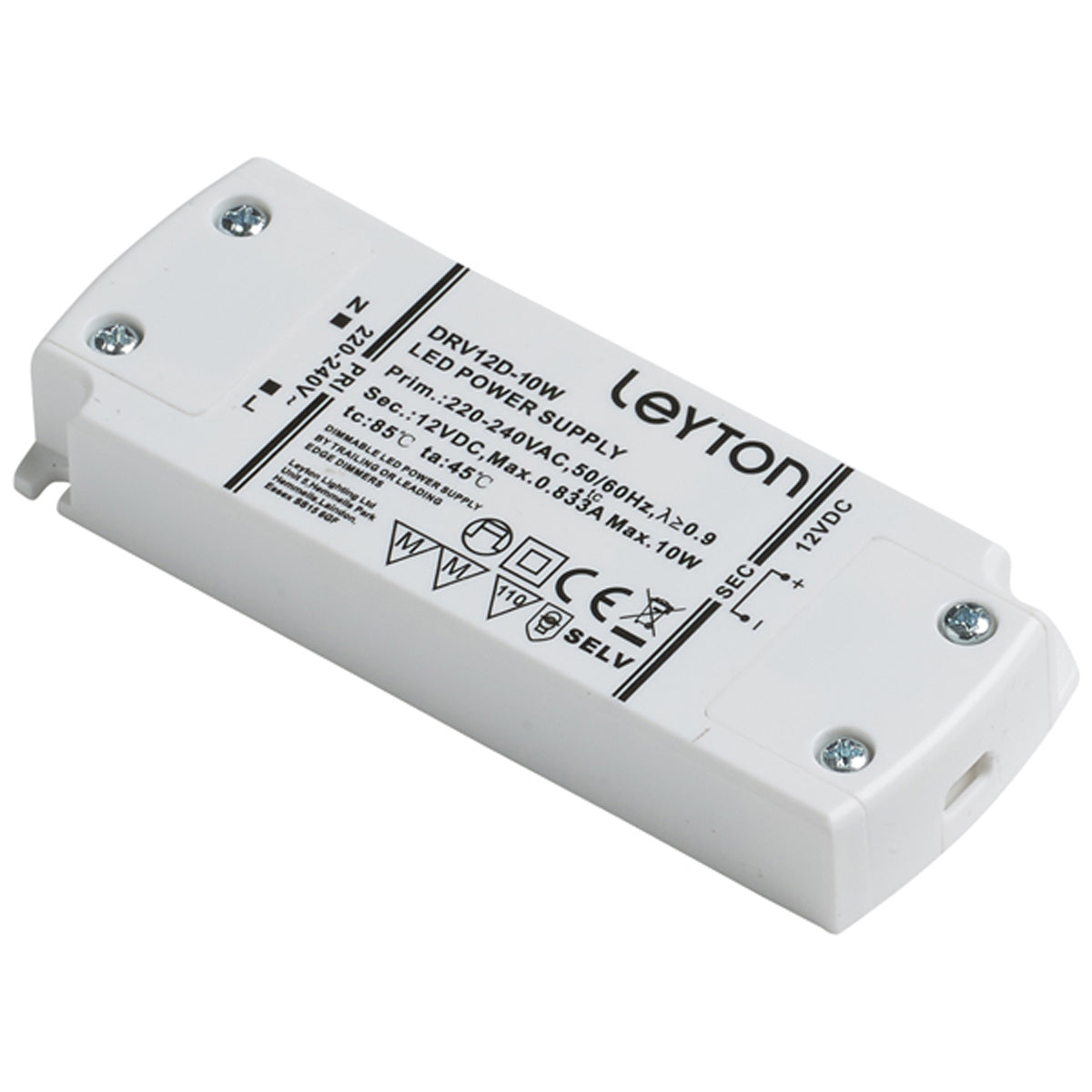 MAINS DIM LED DRIVER 12V 10W TB