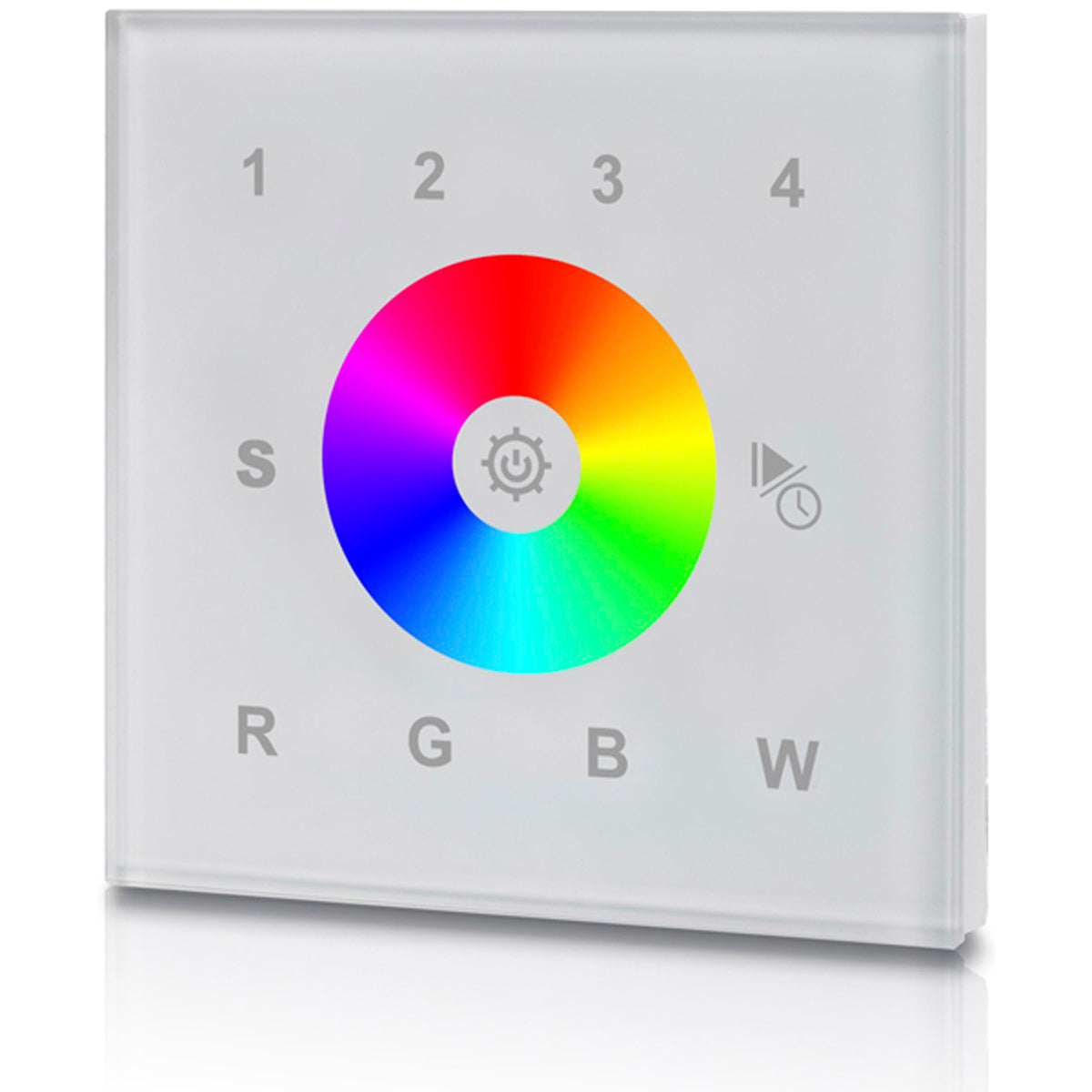 DMX WALL CONTROLLER LED 86x86 WHI