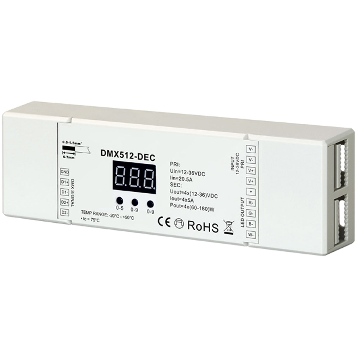 DMX512 DECODER 12/24V