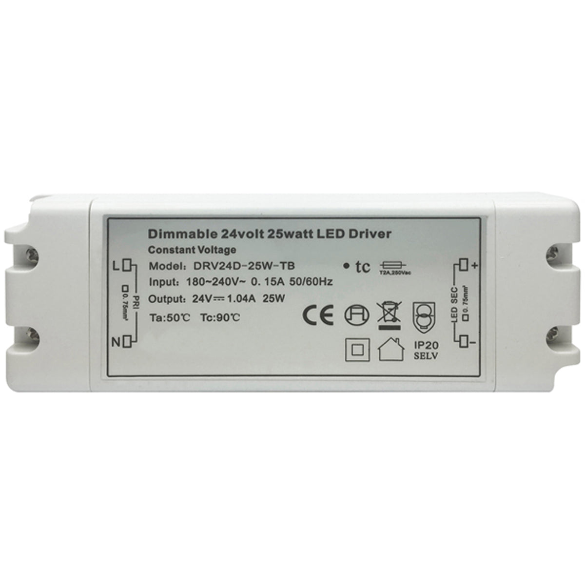 MAINS DIM LED DRIVER 24V/25W TB