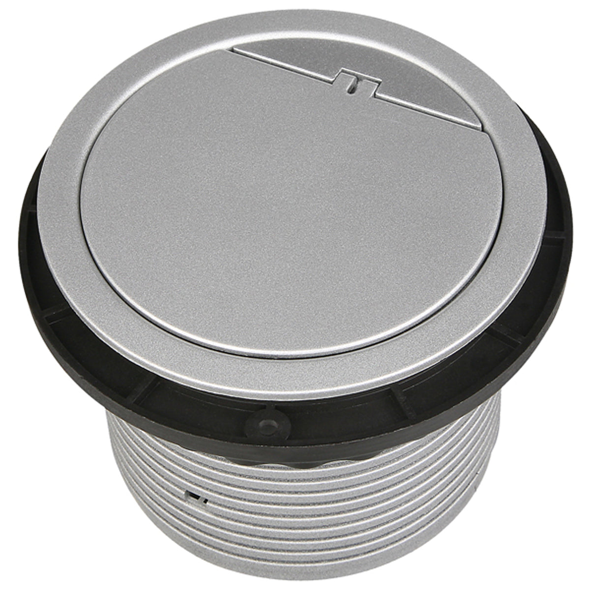 POWERPORT UK SOCKET D115x90 SLV/SAT