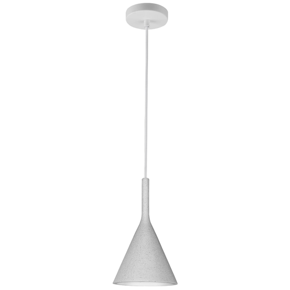 GYPSUM PENDANT CONE COMO E27 WHI – LIF4158D