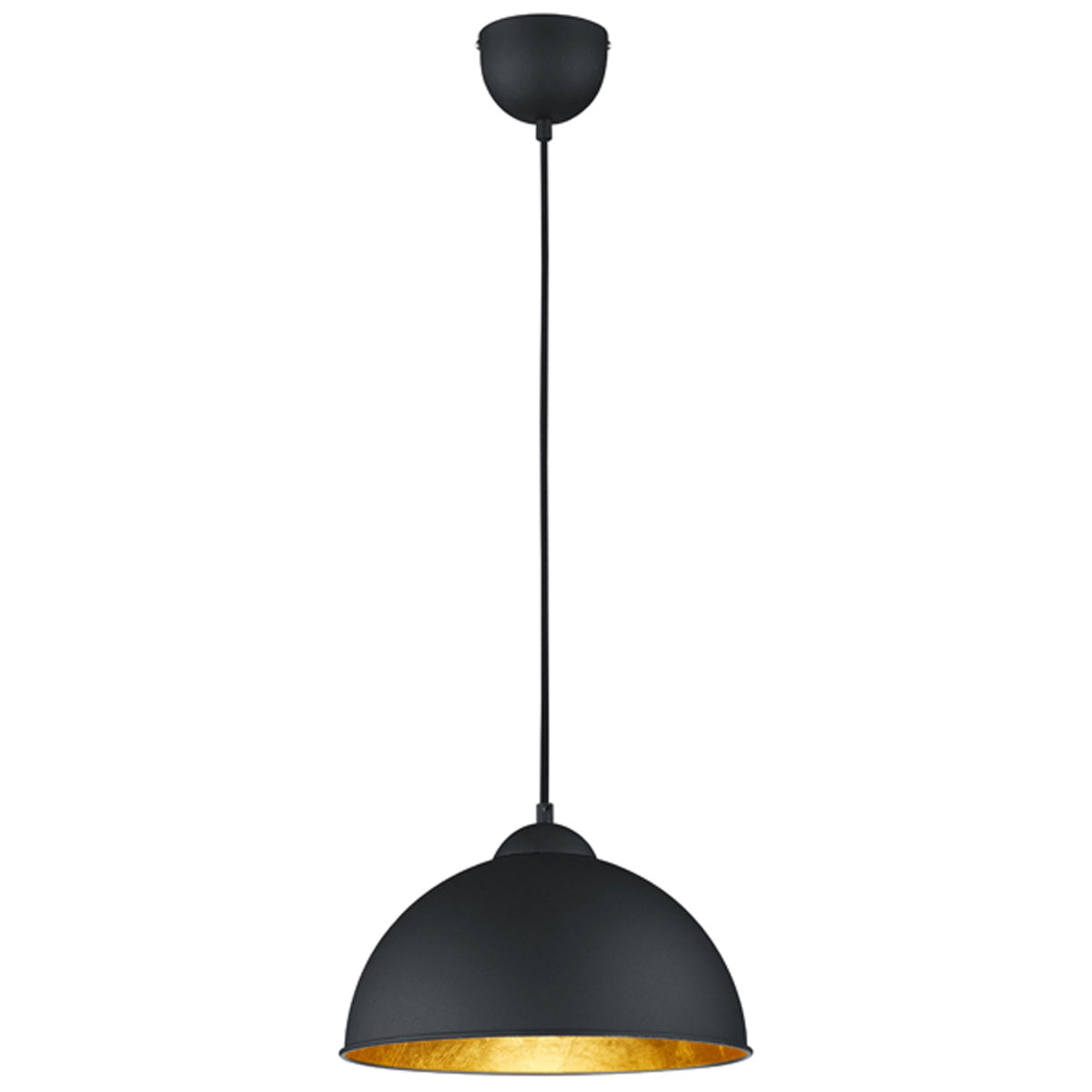 BOWL PENDANT LAMP E27 240V D310 BLK – LIF4167H
