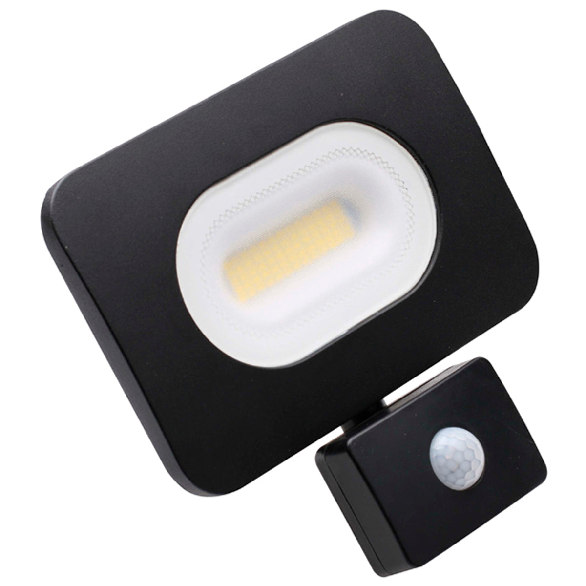 CULVER EXT PIR LED FLOOD 50W BLK