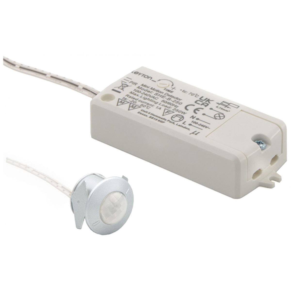 PIR SENSOR SWITCH D25 240V/250W SLV by LEYTON LIGHTING