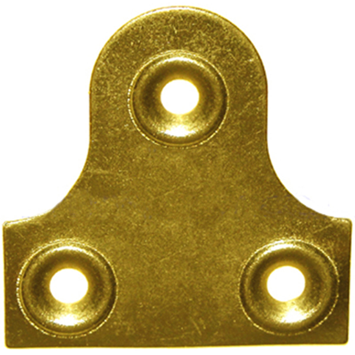 MIRROR PLATE HOLE BRASS 50