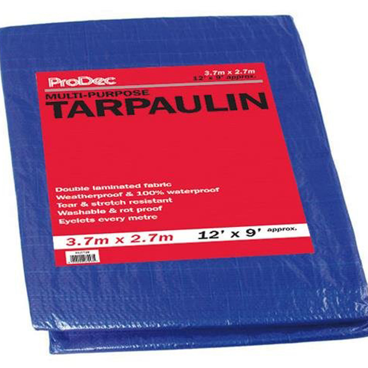 TARPAULIN 3700X2700 BLUE 12x9