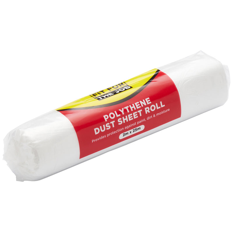 FFTJ POLYTHENE DUST SHEET ROLL 2000x25000