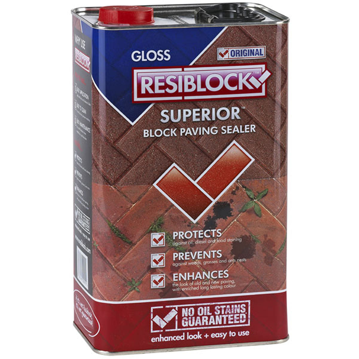 RESIBLOCK ORG NATURAL FINISH 25L