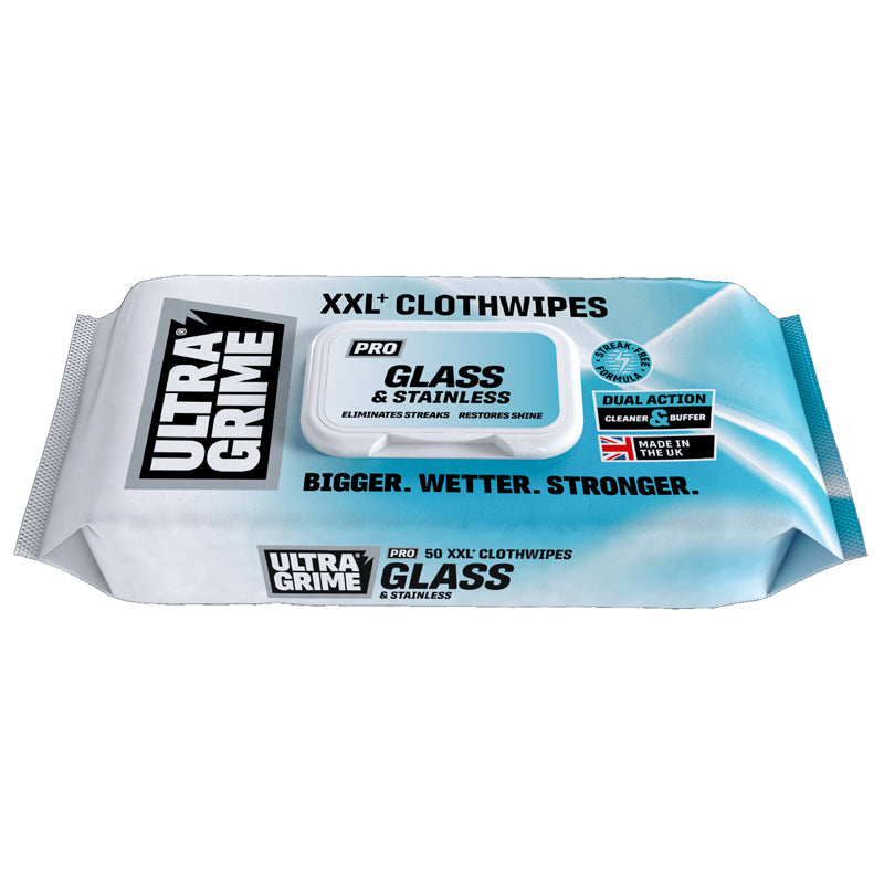 WIPES ULTRA GRIME GLASS & STAINLESS x50
