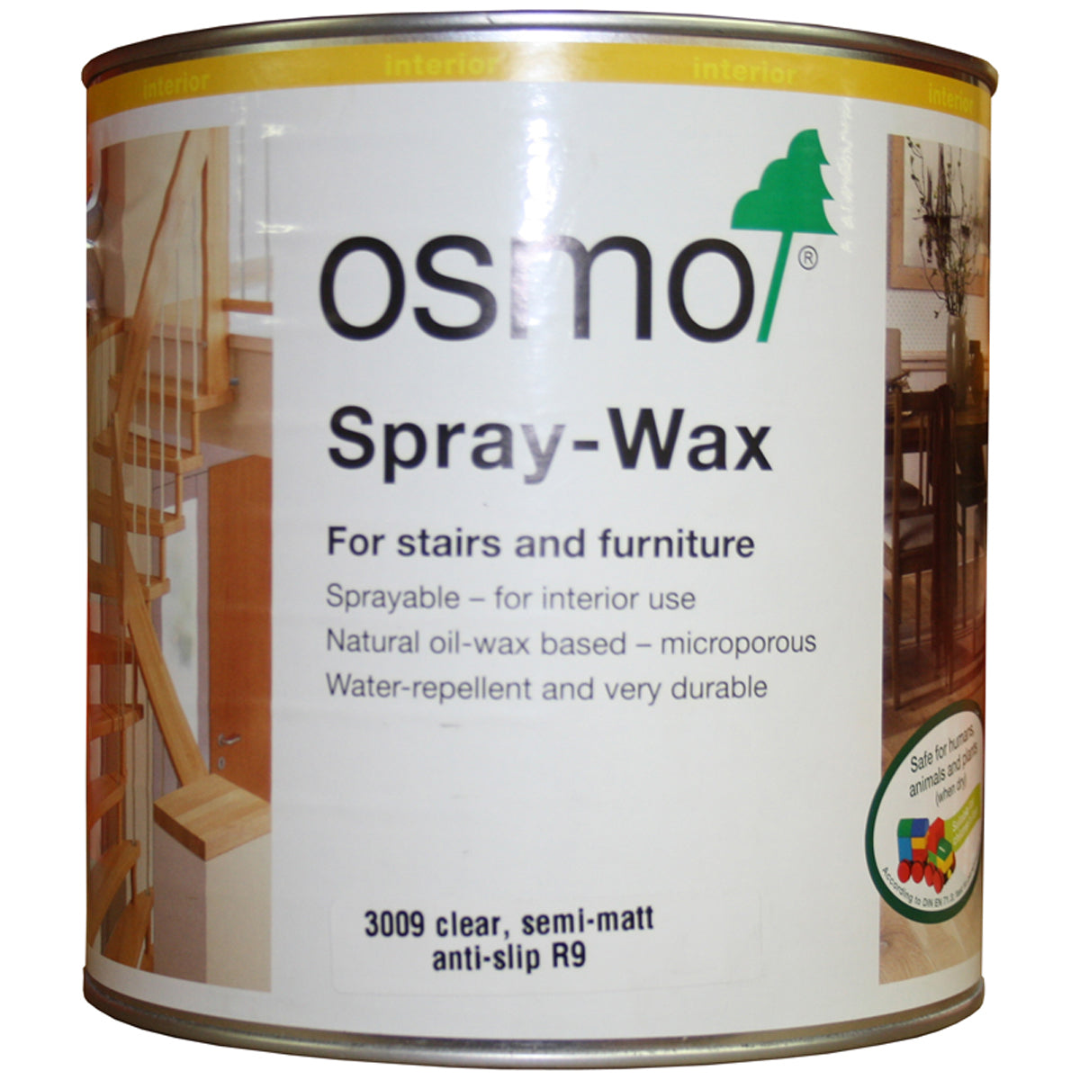 OSMO 3009D SPRAY WAX R9 CLR 2.5L