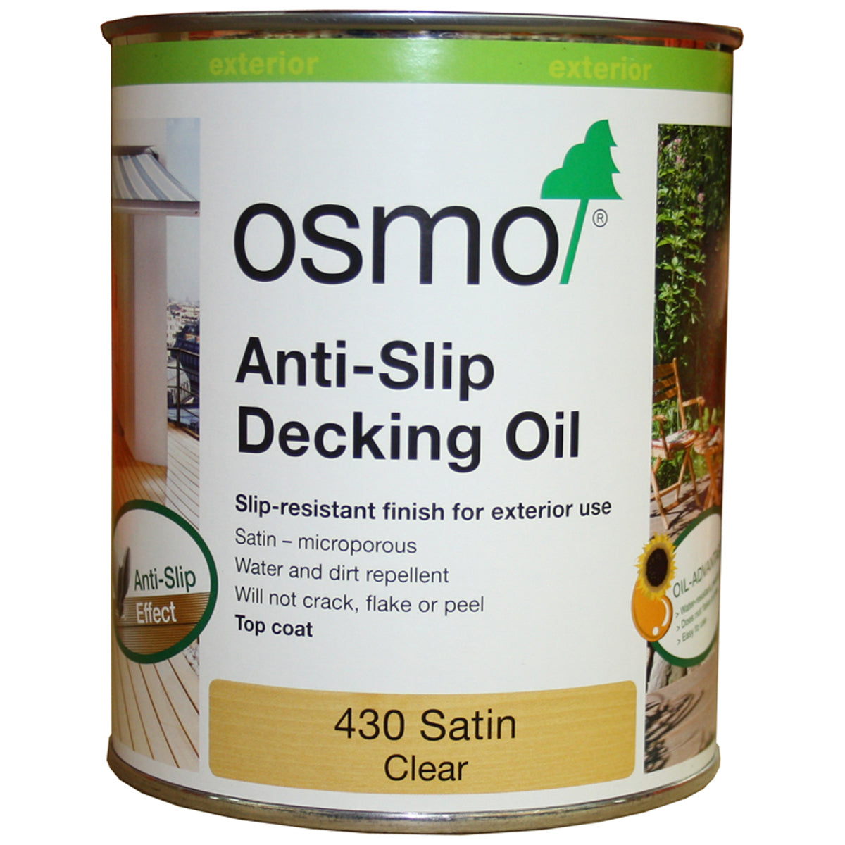 OSMO 430C ASLIP DECK OIL CLR 0.75L