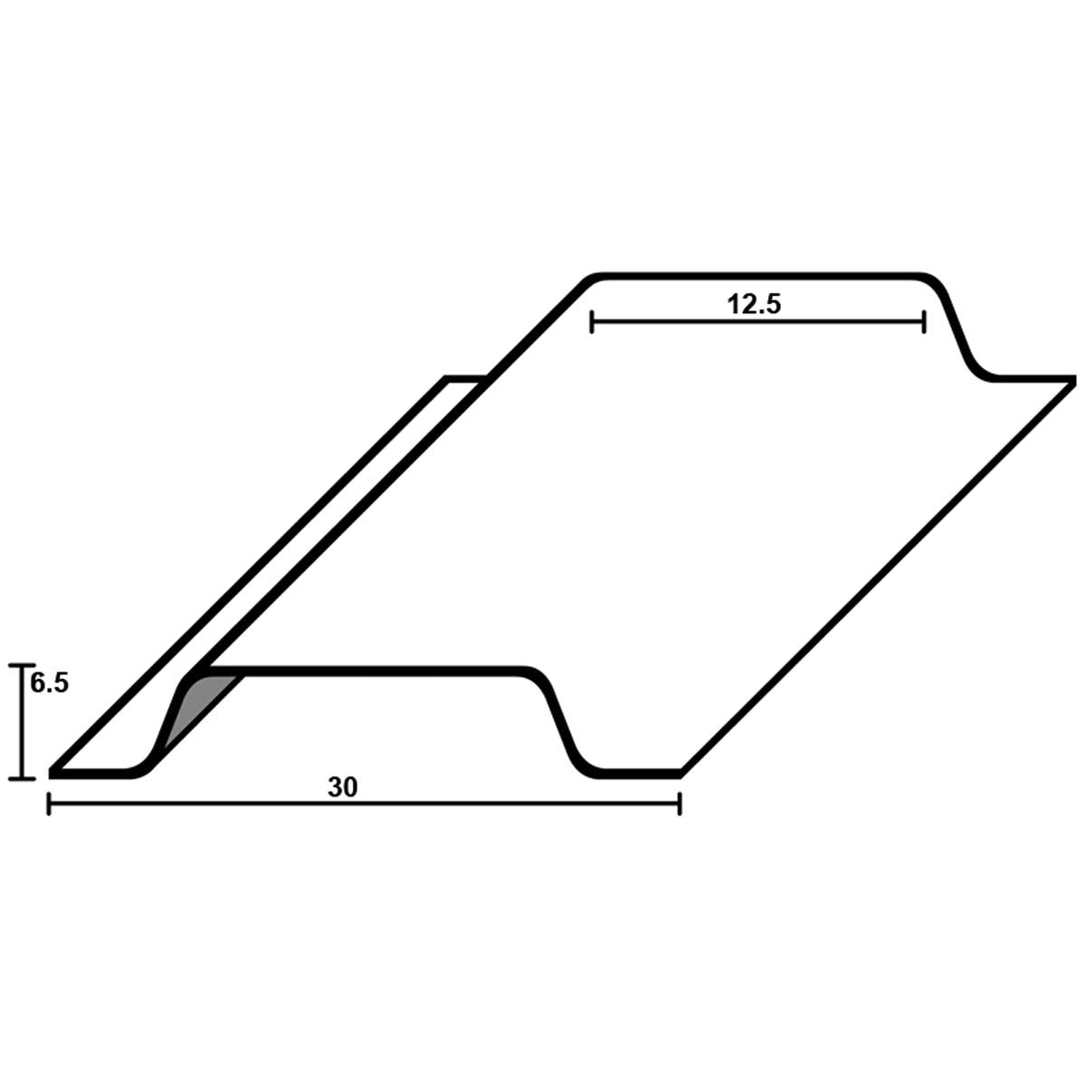 PVC CABLE COV 12.5x2440 WHIx12