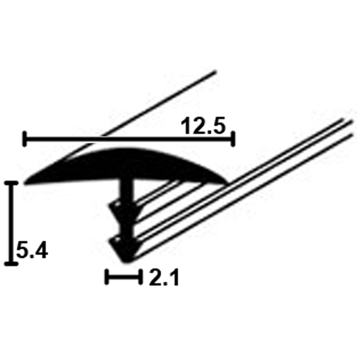 PVC FLEX EDGE T 12.5x30m VAN