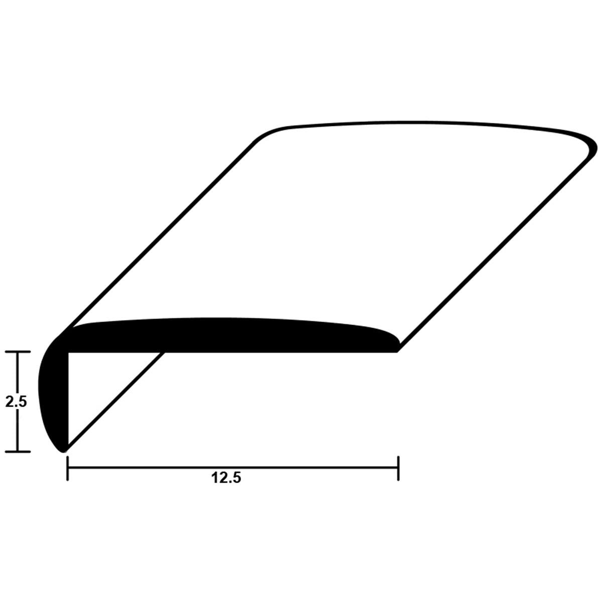 PVC HOCKEY STK 12.5x2440 WHIx12