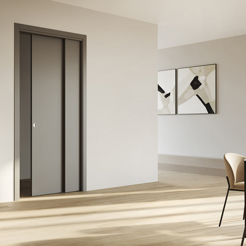 SPECIAL ERMETIKA STAFFETTA TELESCOPIC POCKET DOOR SYSTEM WALL180 726x2040 W/JAMBS by CHASE ATLANTIC