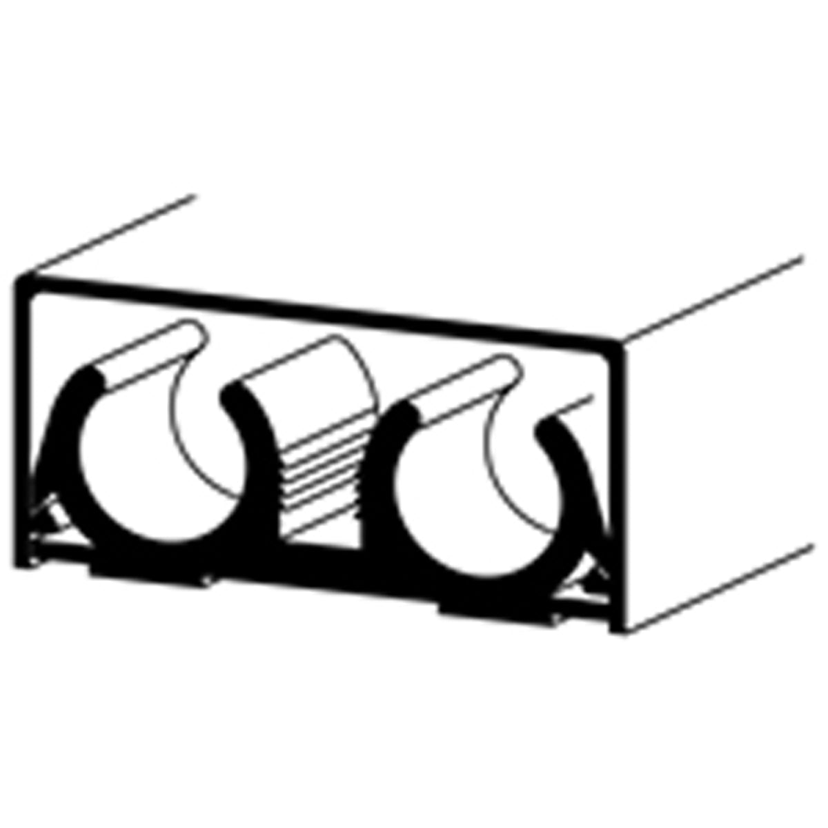 PVC PIPE COVER DBL 15x2 WHx6