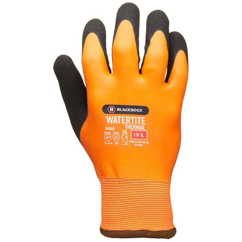 BLACKROCK WATERTITE THERMAL GLOVES 10/XL – PPE101B