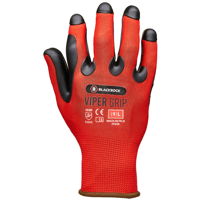 BLACKROCK VIPER GRIP GLOVES 09/L – PPE102F