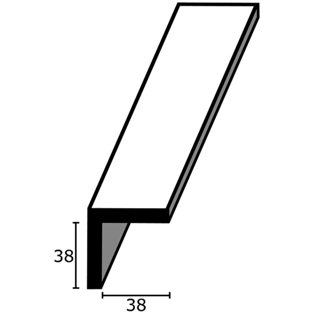 PVC ANGLE 38x38x2440 CLRx12