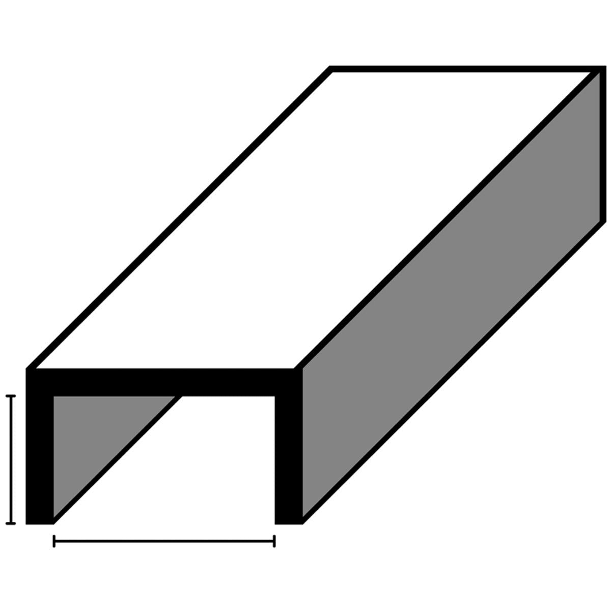 PVC SNG CHANNEL TOP 10x2440 WHI – PSCT6