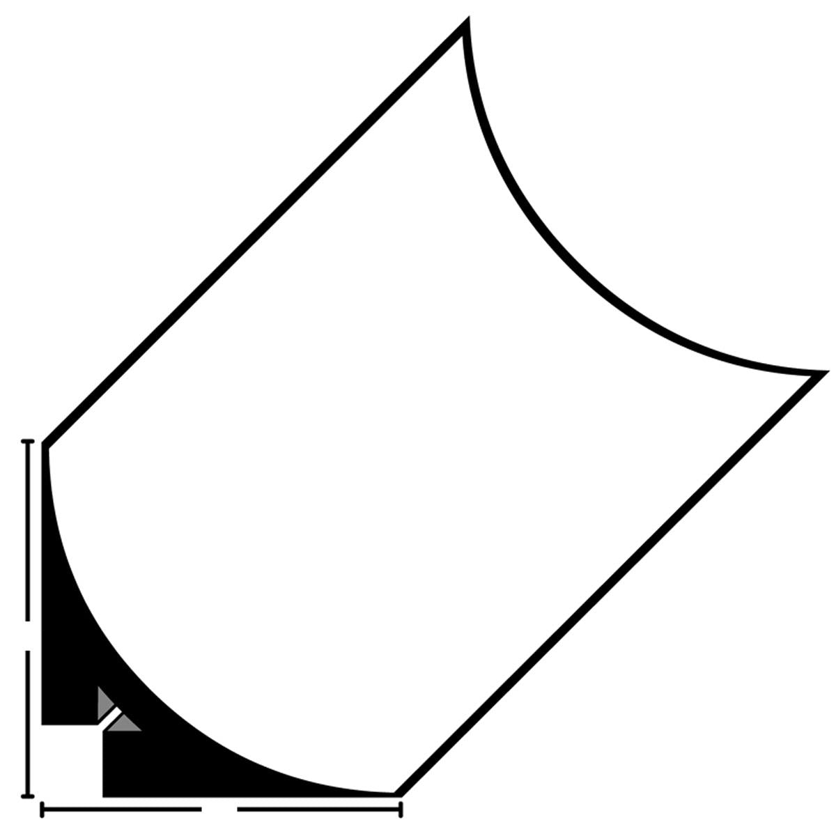 PVC SCOTIA 50x2440 WHIx6