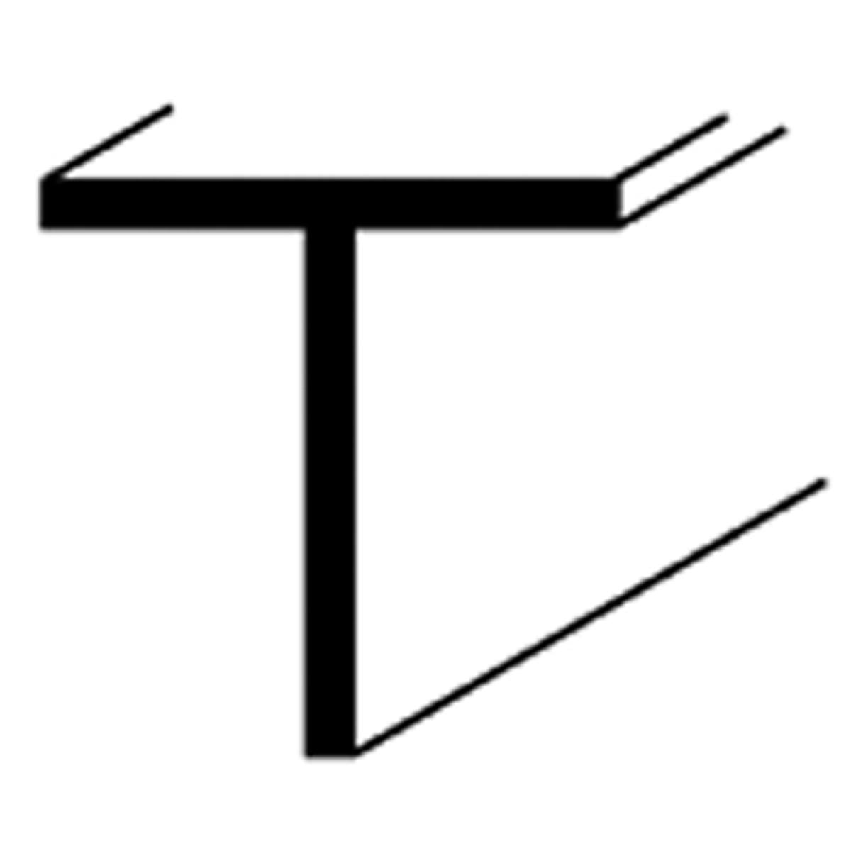 PVC EQUAL T SECT 19x2440 VANx12