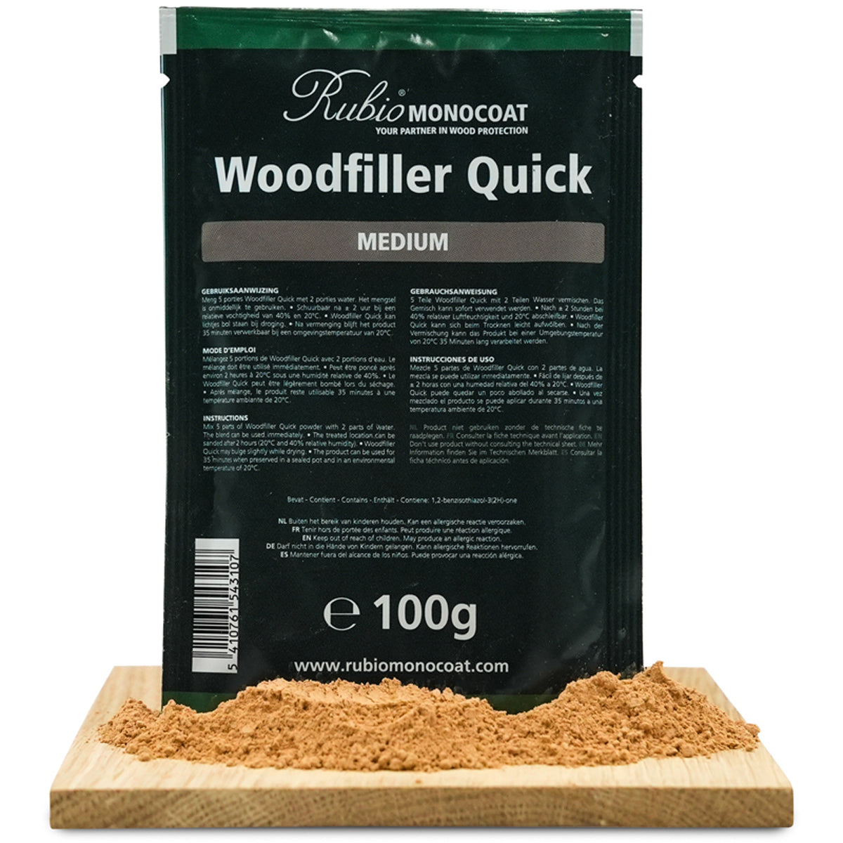 RUBIO MC WOODFILLER QUICK 500g MED by RUBIO MONOCOAT