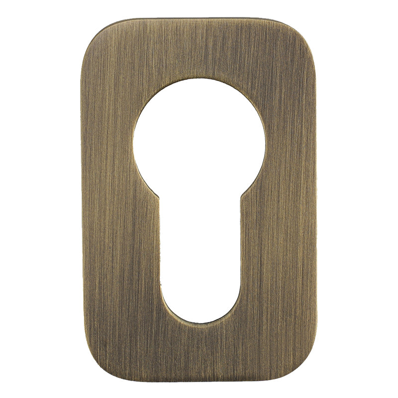 ROSSO TECNICA MINI ESCUTCHEON EURO SQUIRCLE 50x32x3 ABR by ZOO HARDWARE LTD