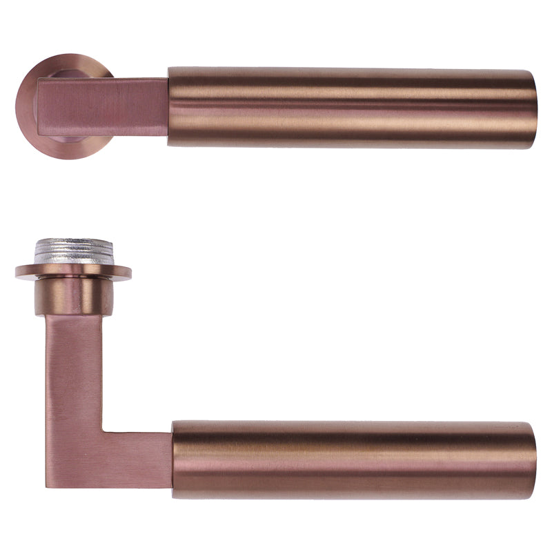 ROSSO TECNICA MINI GARDA LEVER HANDLE 135x64x32 PVDSBZ by ZOO HARDWARE LTD