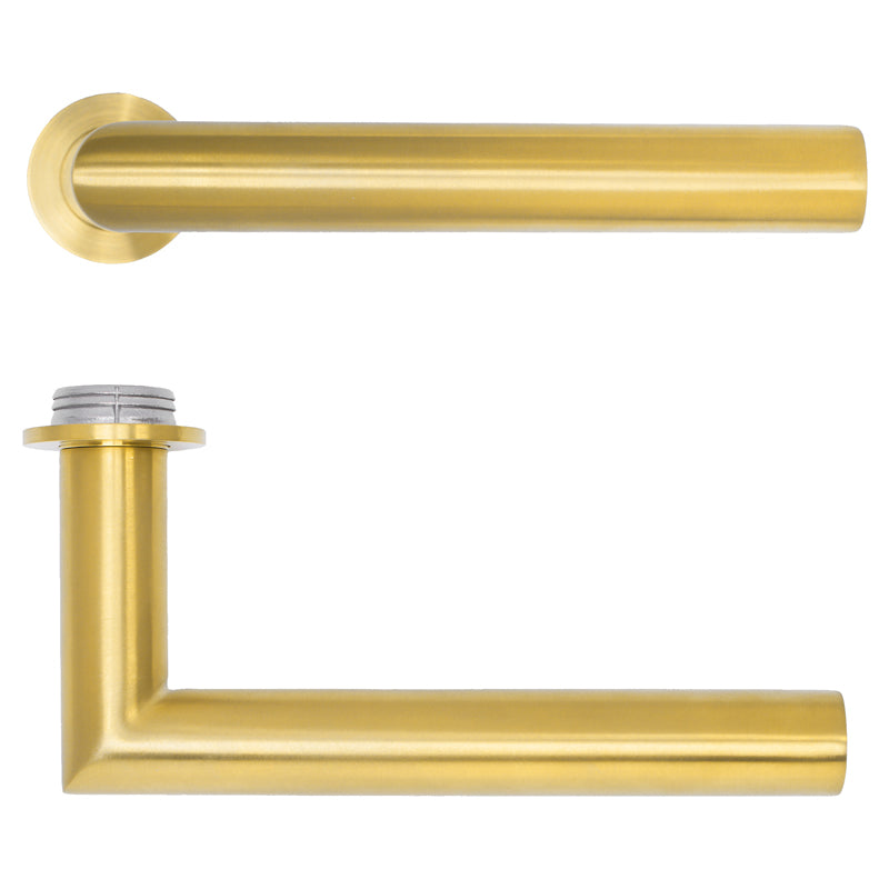 ROSSO TECNICA MINI LUGANO LEVER HANDLE 135x63x32 PVDSBR by ZOO HARDWARE LTD