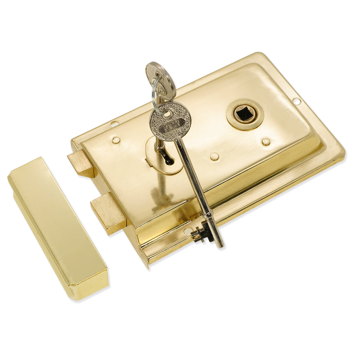 IRON RIM LOCK FLUTED 22x110x150 EBR by Spira Brass