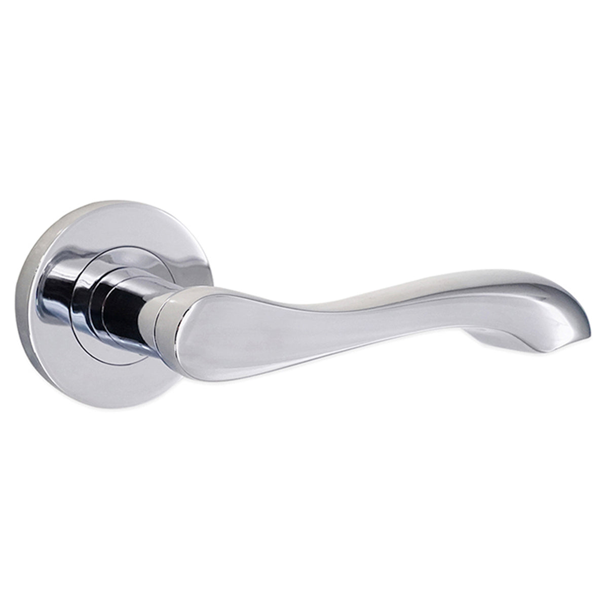 CAMILA LEVER DOOR HANDLE 52x62x125 PCP by Spira Brass