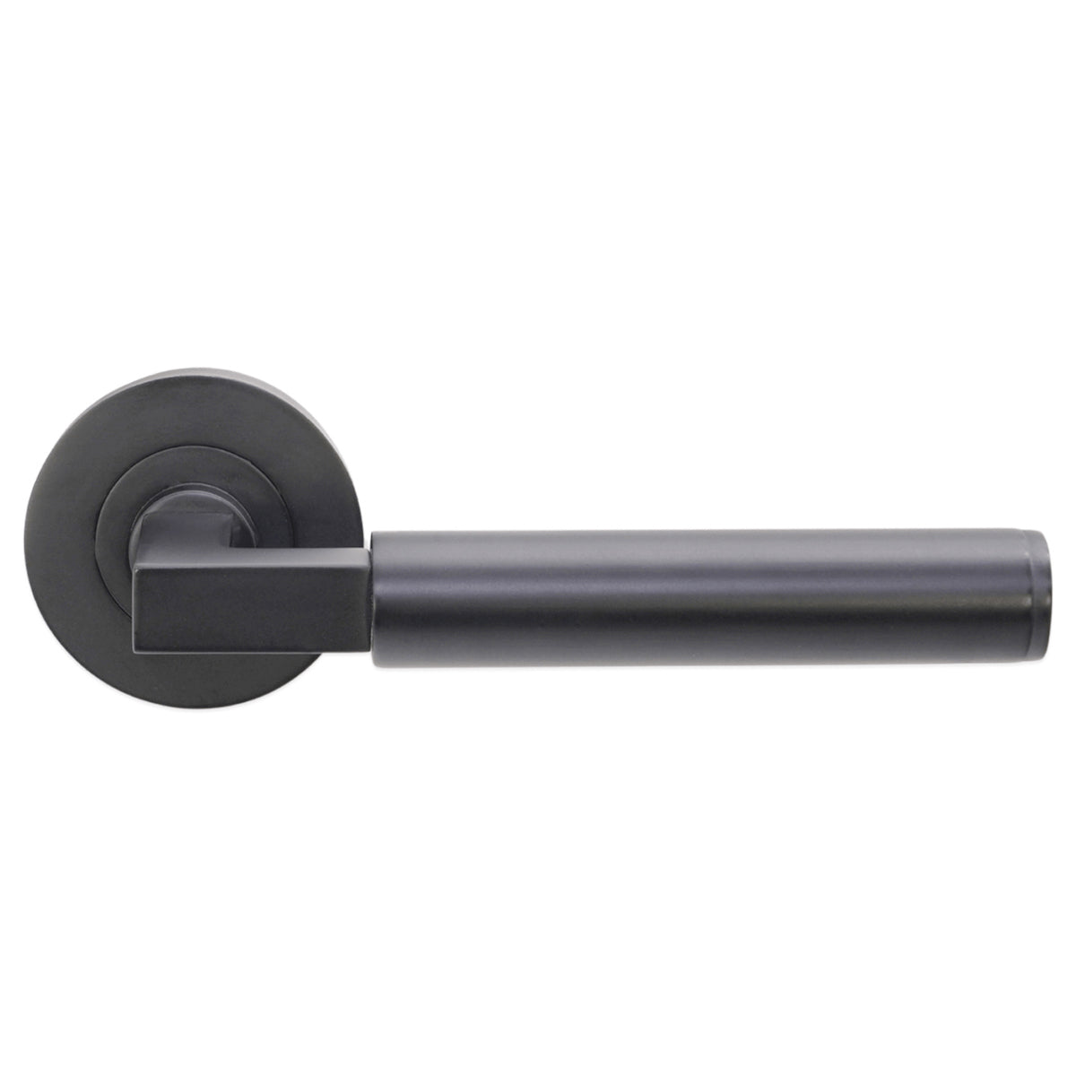 OPAL KNURLMOND LEVER ON ROSE 60x50x125 MBK by Spira Brass