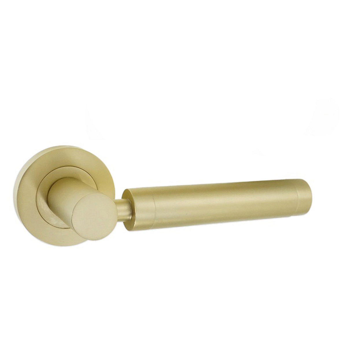ZEST LEVER DOOR HANDLE 52x58x134 SBR by Spira Brass