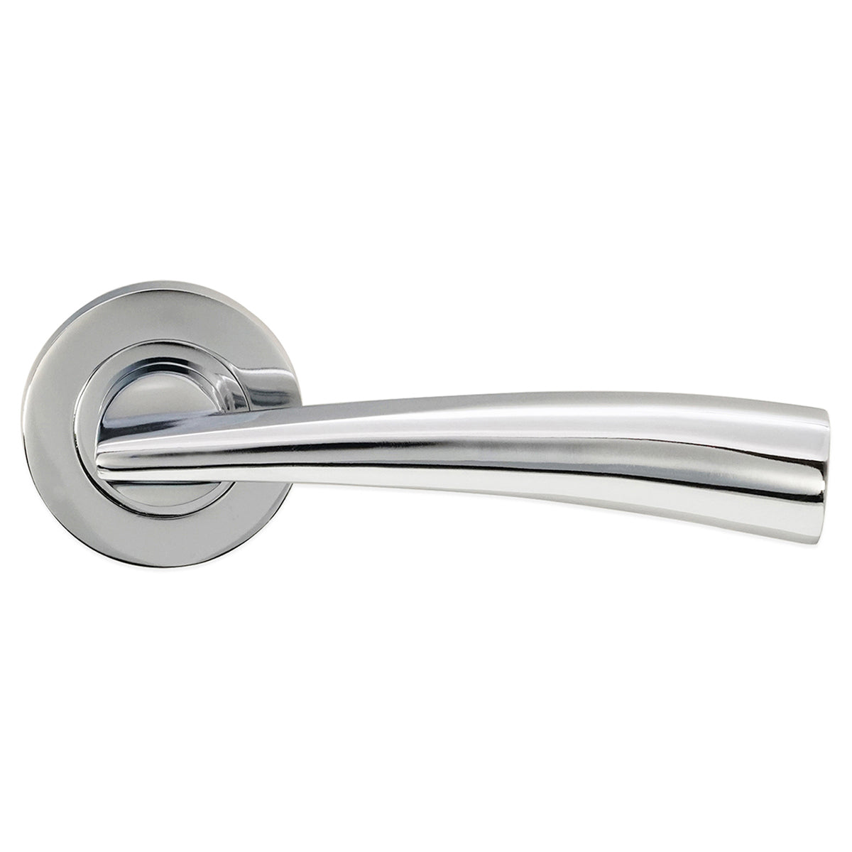 LEYGO LEVER DOOR HANDLE 52x65x128 PCP by Spira Brass