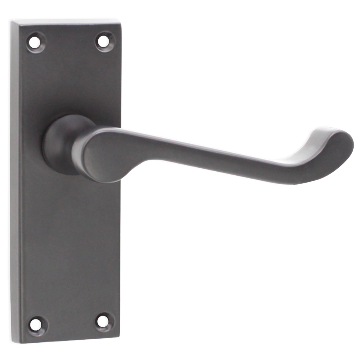 VICTORIAN SCROLL LATCH LEVER HANDLE 115x55x100 MBK by Spira Brass