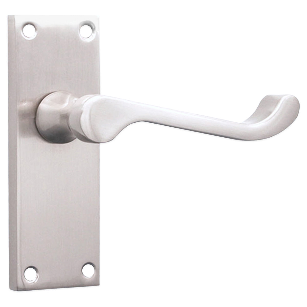 VICTORIAN SCROLL LATCH LEVER HANDLE 115x55x100 SNP by Spira Brass